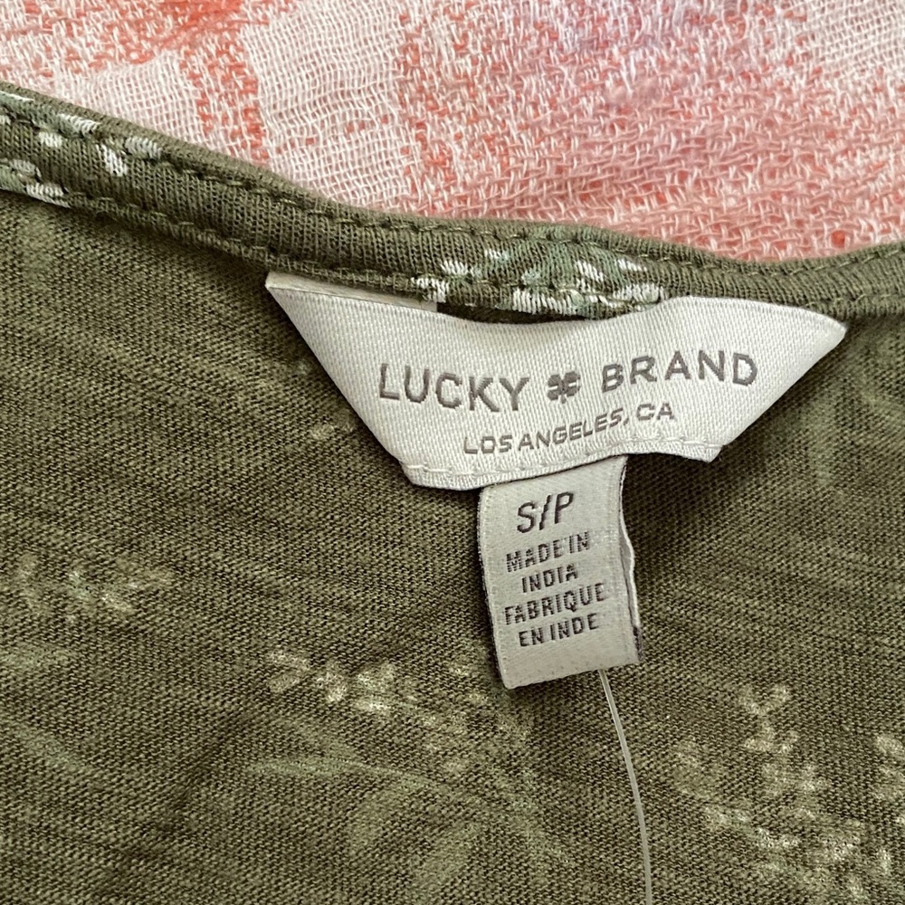 Lucky Brand Green Floral Blouse - Picture 4 of 6